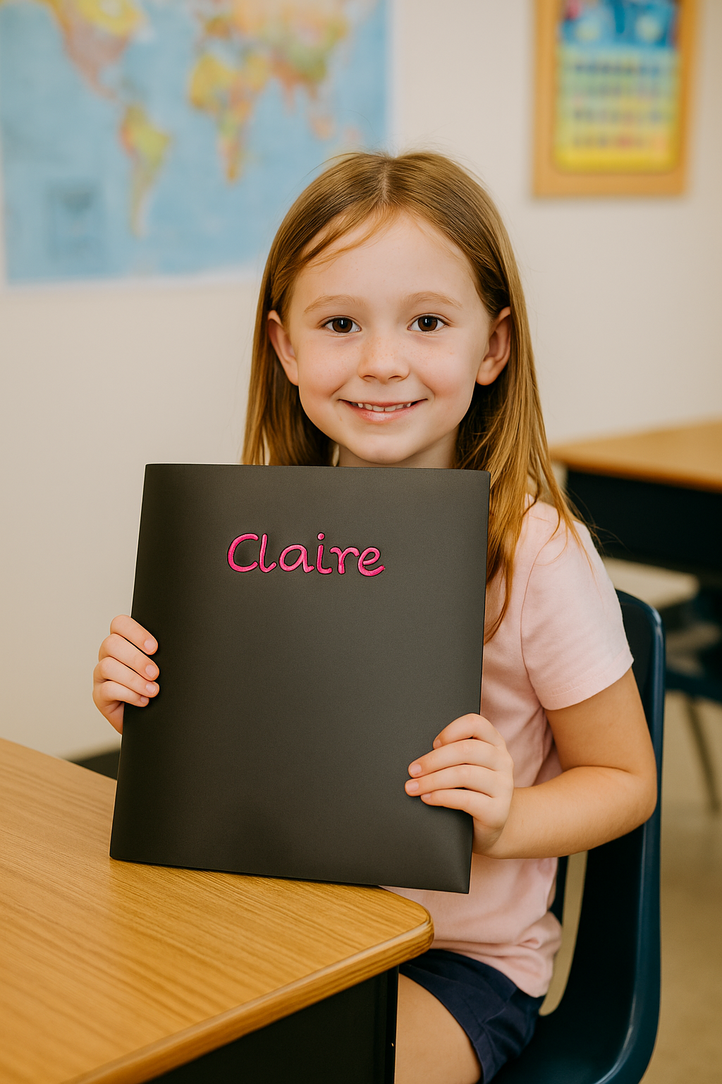 Custom Embroidered Plastic Folders