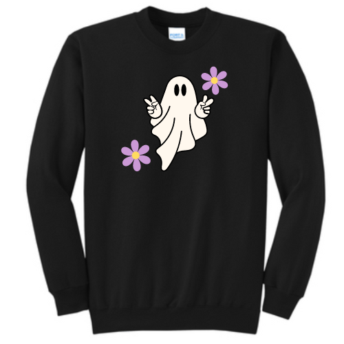 Halloween Hippie Ghost Sweatshirt
