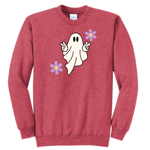 Halloween Hippie Ghost Sweatshirt