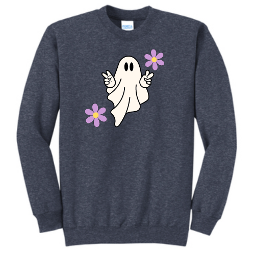 Halloween Hippie Ghost Sweatshirt