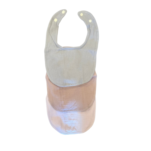 Custom Embroidered Baby Bibs - 3 Pack