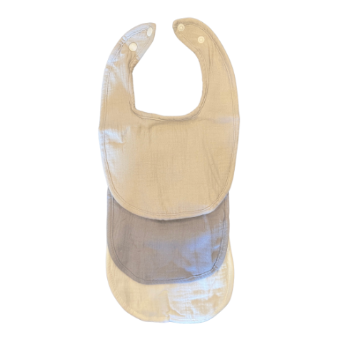 Custom Embroidered Baby Bibs - 3 Pack