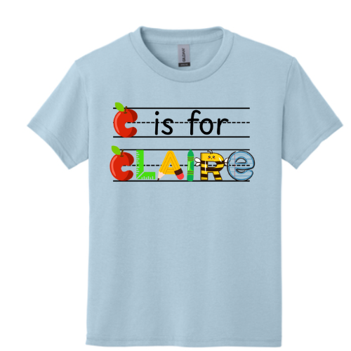 Back to School Name Tee