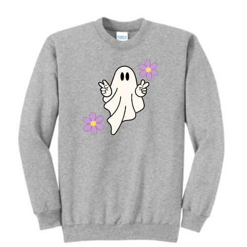 Halloween Hippie Ghost Sweatshirt