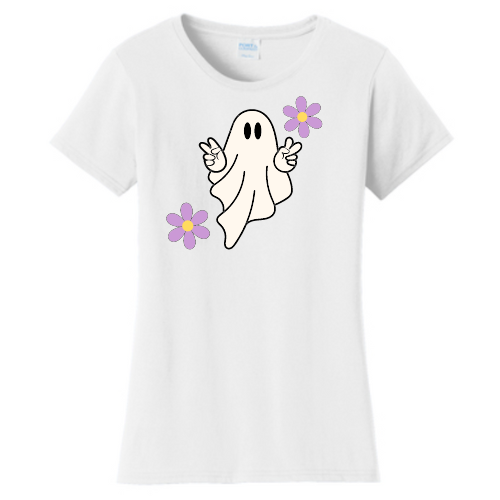 Halloween Hippie Ghost T-shirt