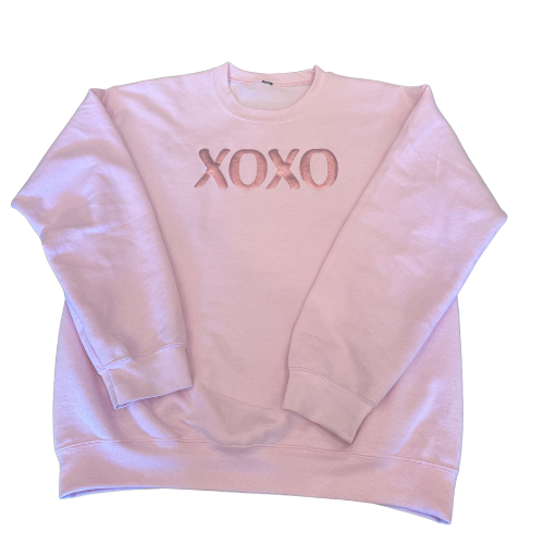 XOXO Puff Metallic Sweatshirt