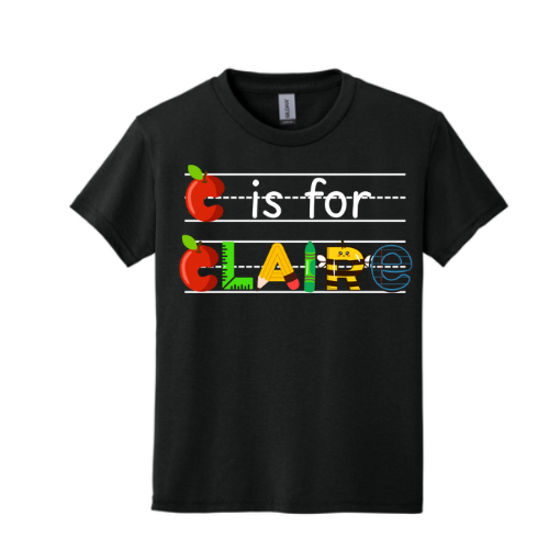 Back to School Name Tee