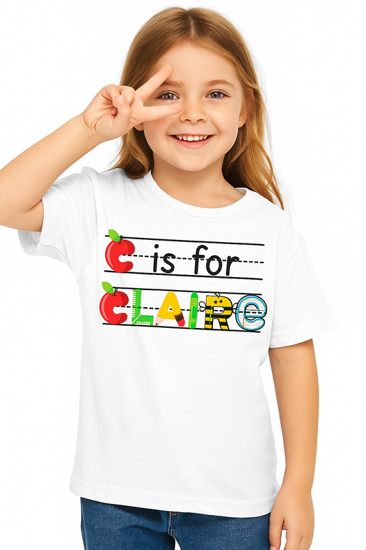 Back to School Name Tee