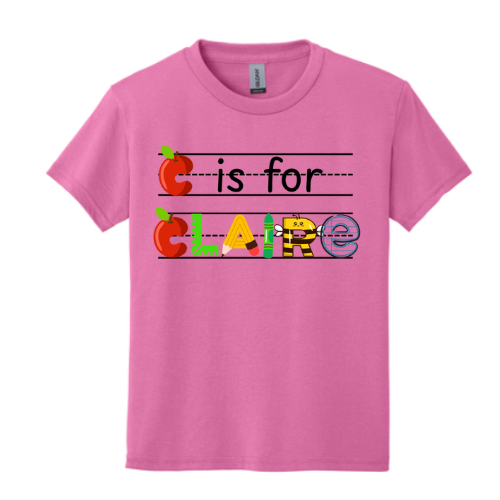Back to School Name Tee