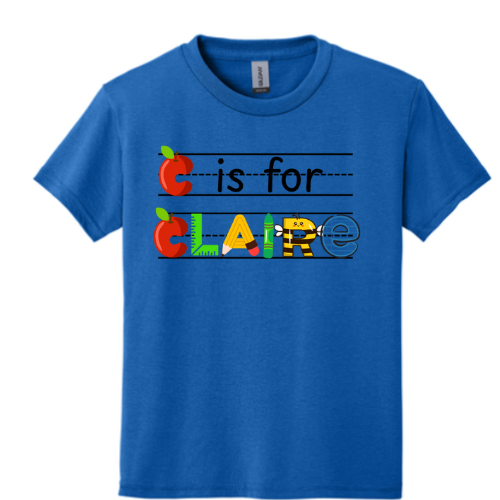 Back to School Name Tee