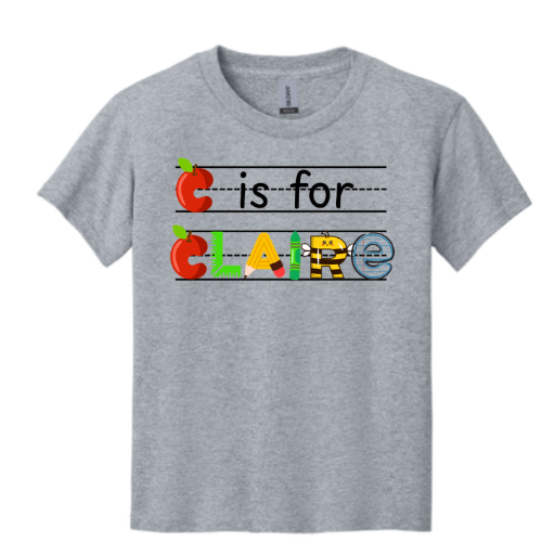 Back to School Name Tee