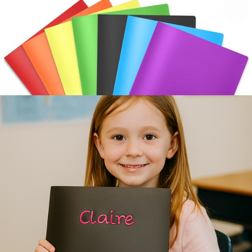 Custom Embroidered Plastic Folders